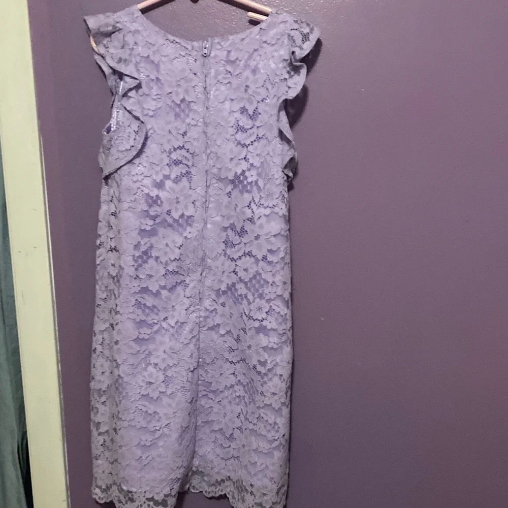 The Children's Place Lavender Lace Cold-Shoulder Dress - Picture 4 of 4